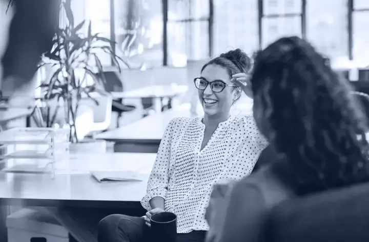 A colleague at work in an SJP office